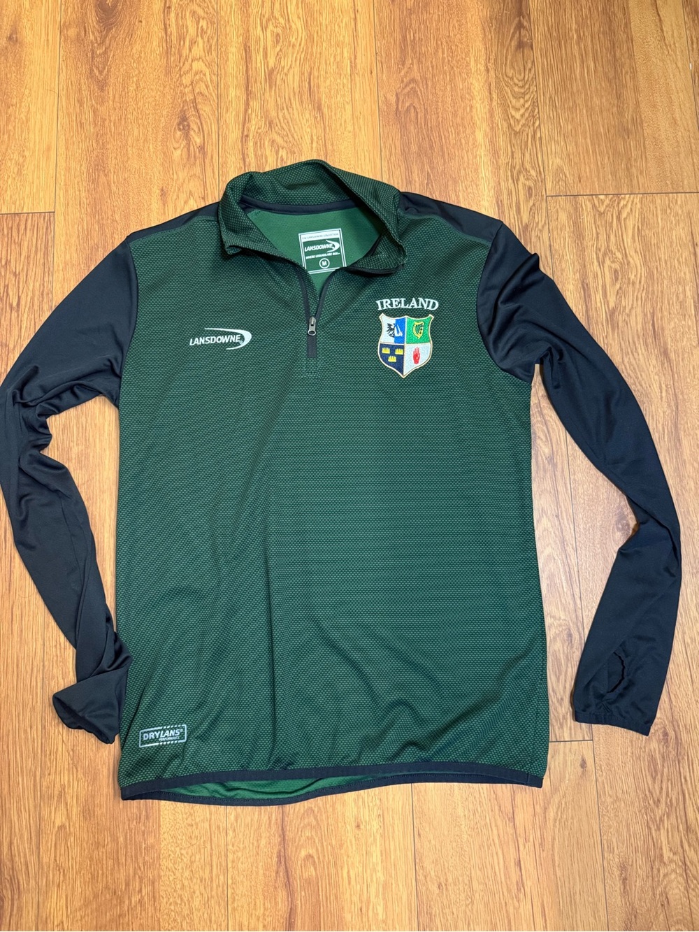 Lansdowne Ireland Long Sleeve Green & Black Training Jersey